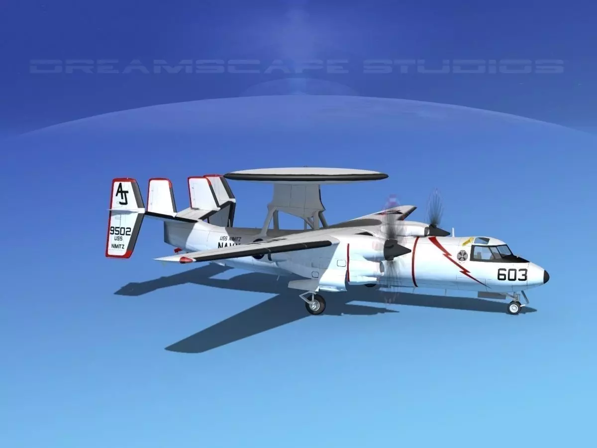 Grumman E-2C Hawkeye V03 3D model_0