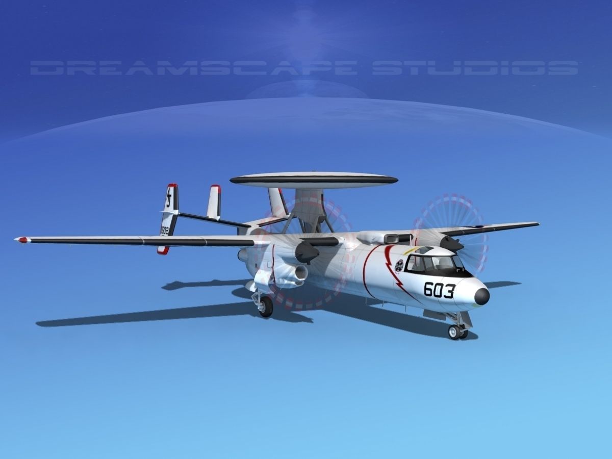 Grumman E-2C Hawkeye V03 3D model_3