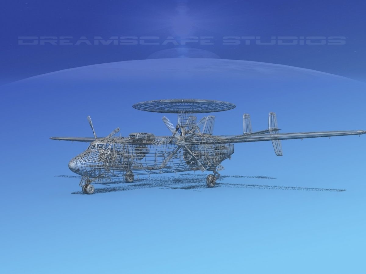 Grumman E-2C Hawkeye V03 3D model_11