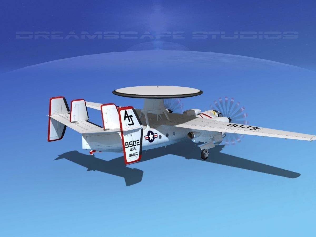Grumman E-2C Hawkeye V03 3D model_6