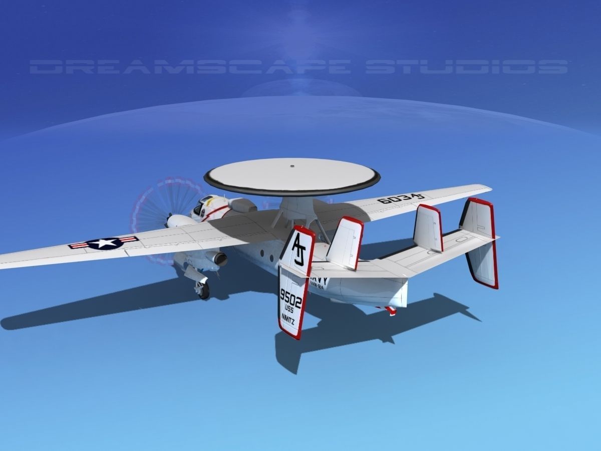 Grumman E-2C Hawkeye V03 3D model_7