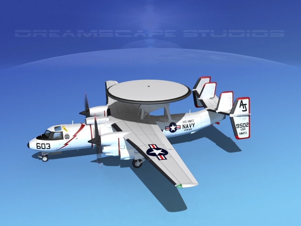 Grumman E-2C Hawkeye V03 3D model_9