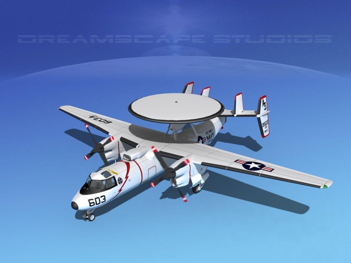 Grumman E-2C Hawkeye V03 3D model_10