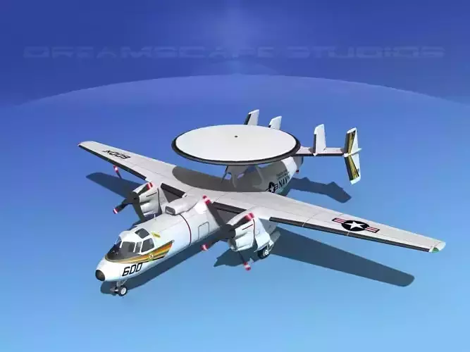 Grumman E-2C Hawkeye V11 3D model