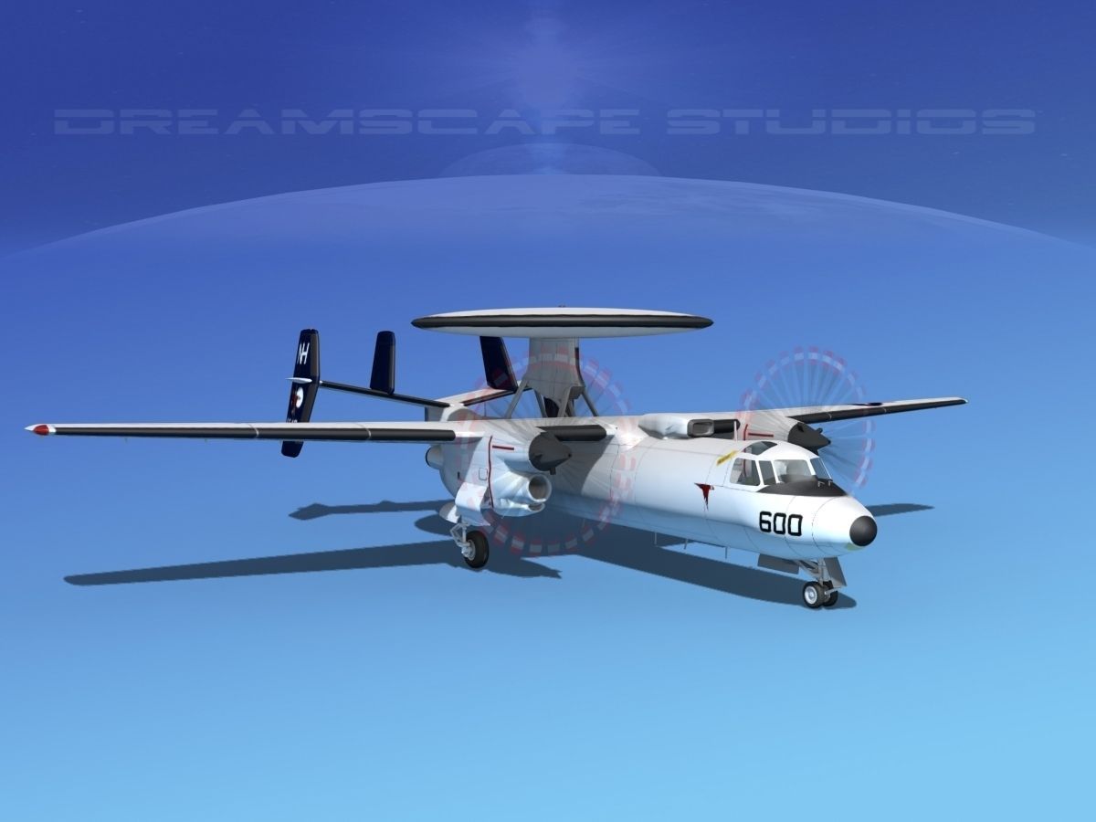 Grumman E-2C Hawkeye V14 3D model_3