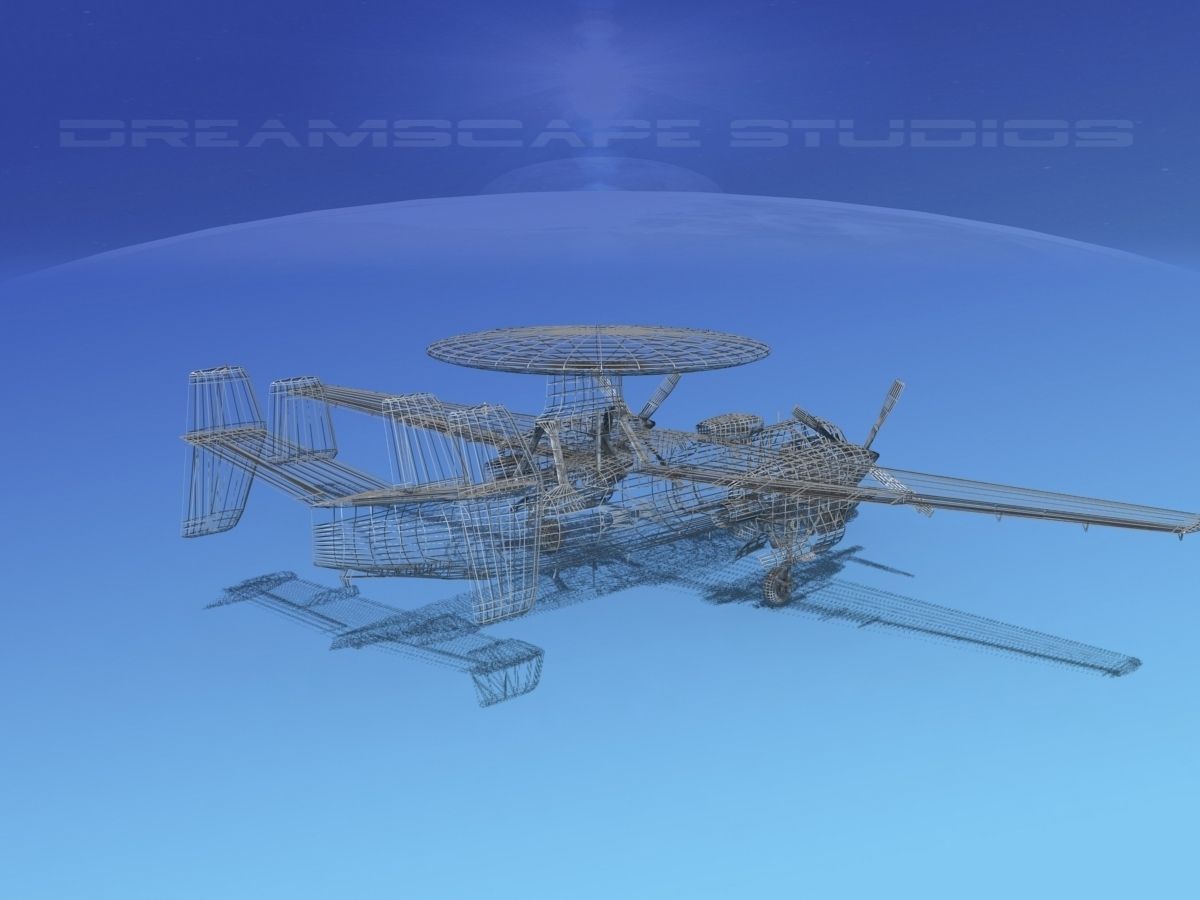 Grumman E-2C Hawkeye V17 3D model_11