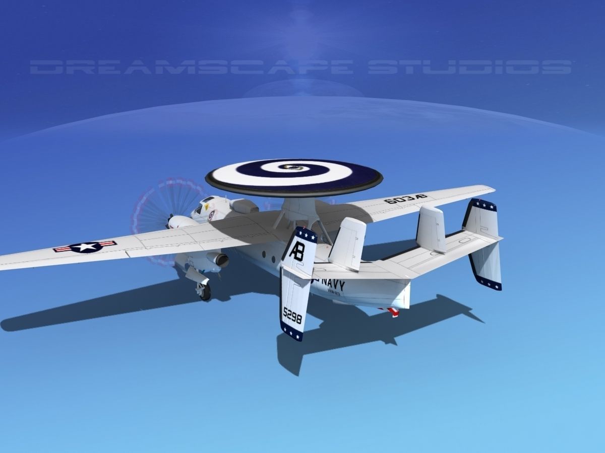 Grumman E-2C Hawkeye V17 3D model_8