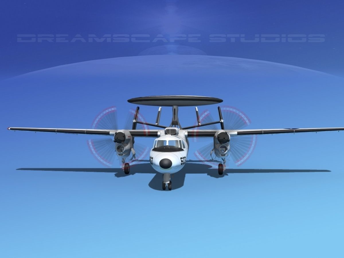 Grumman E-2C Hawkeye V17 3D model_2