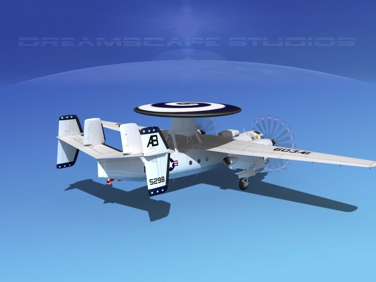 Grumman E-2C Hawkeye V17 3D model_6