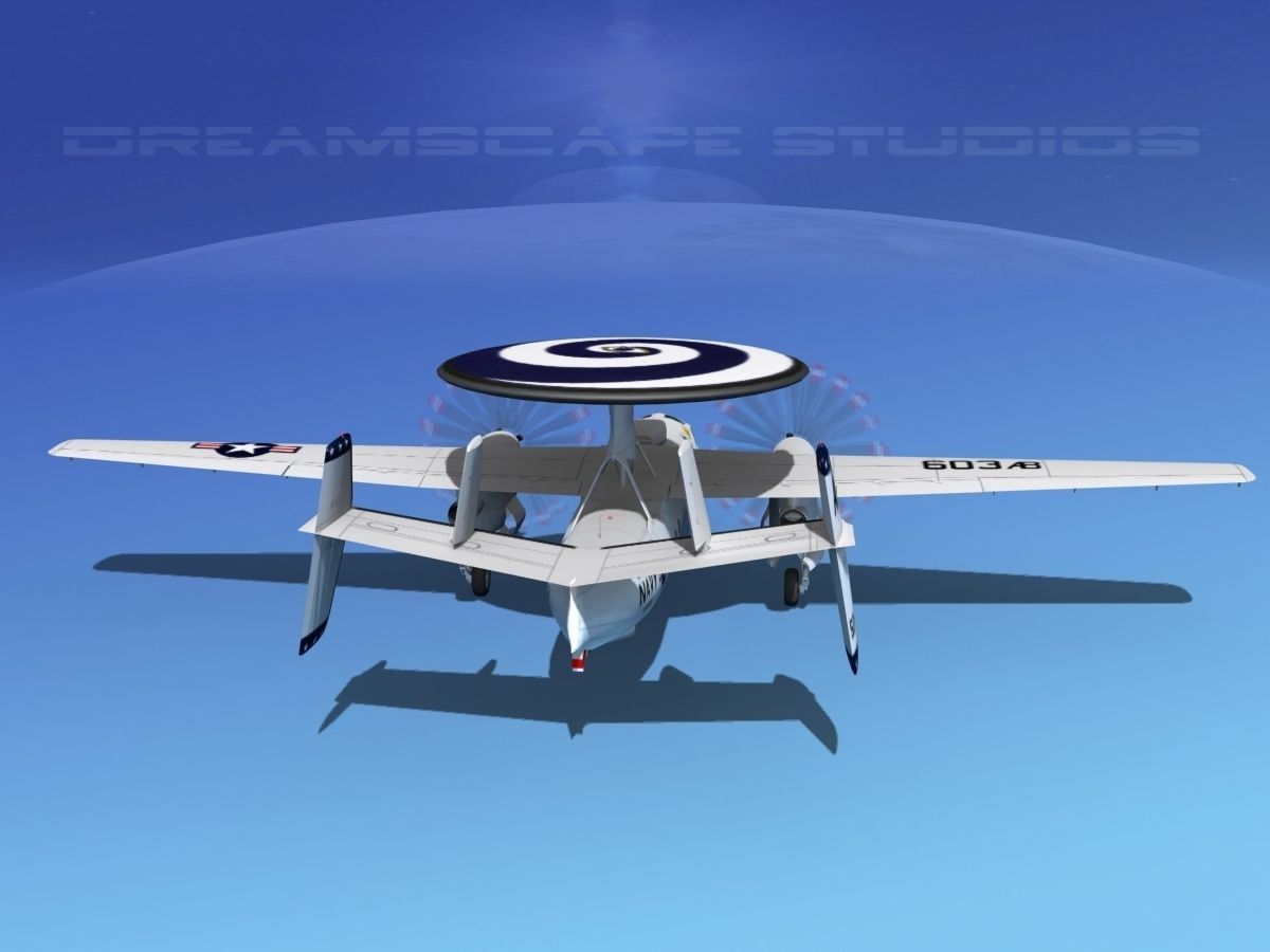 Grumman E-2C Hawkeye V17 3D model_7