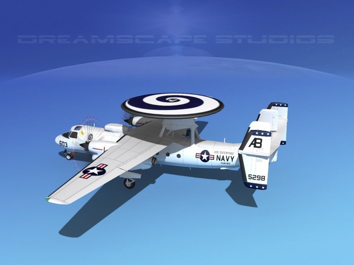 Grumman E-2C Hawkeye V17 3D model_9