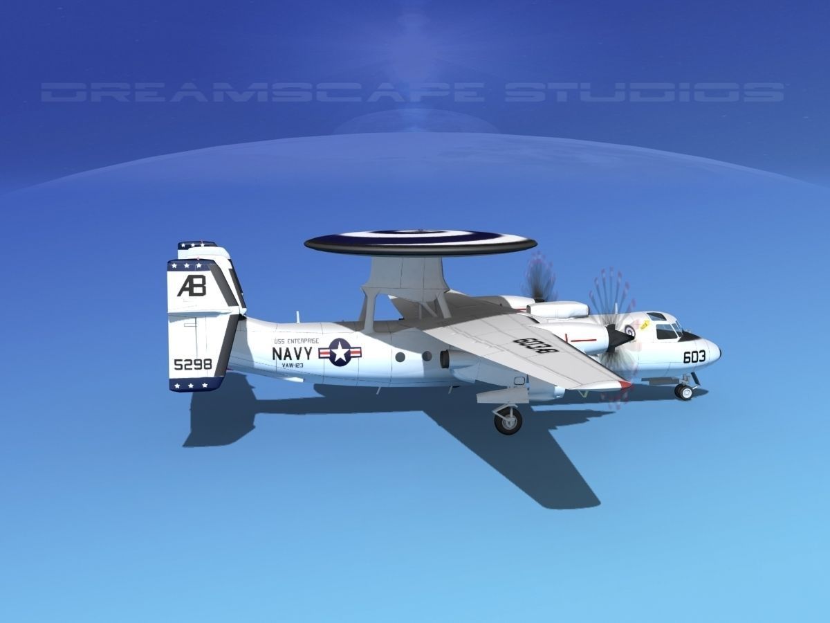 Grumman E-2C Hawkeye V17 3D model_3