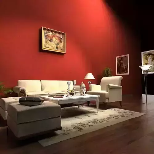 Sofa living room with walls
