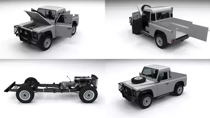 Full Land Rover Defender 90 Pick Up