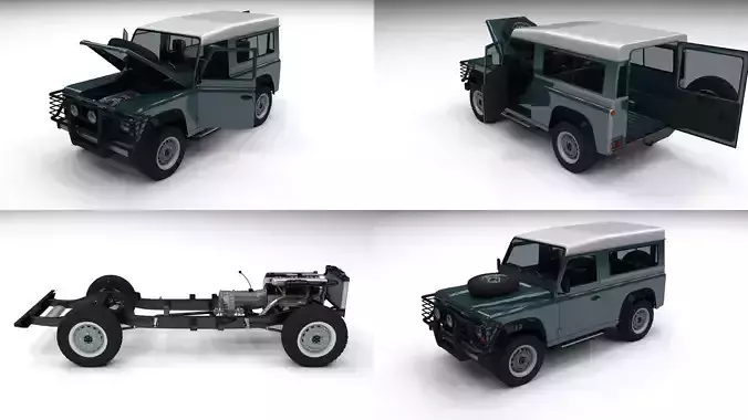 Full Land Rover Defender 90 Station Wagon