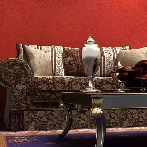 Sofa ornate living room with walls