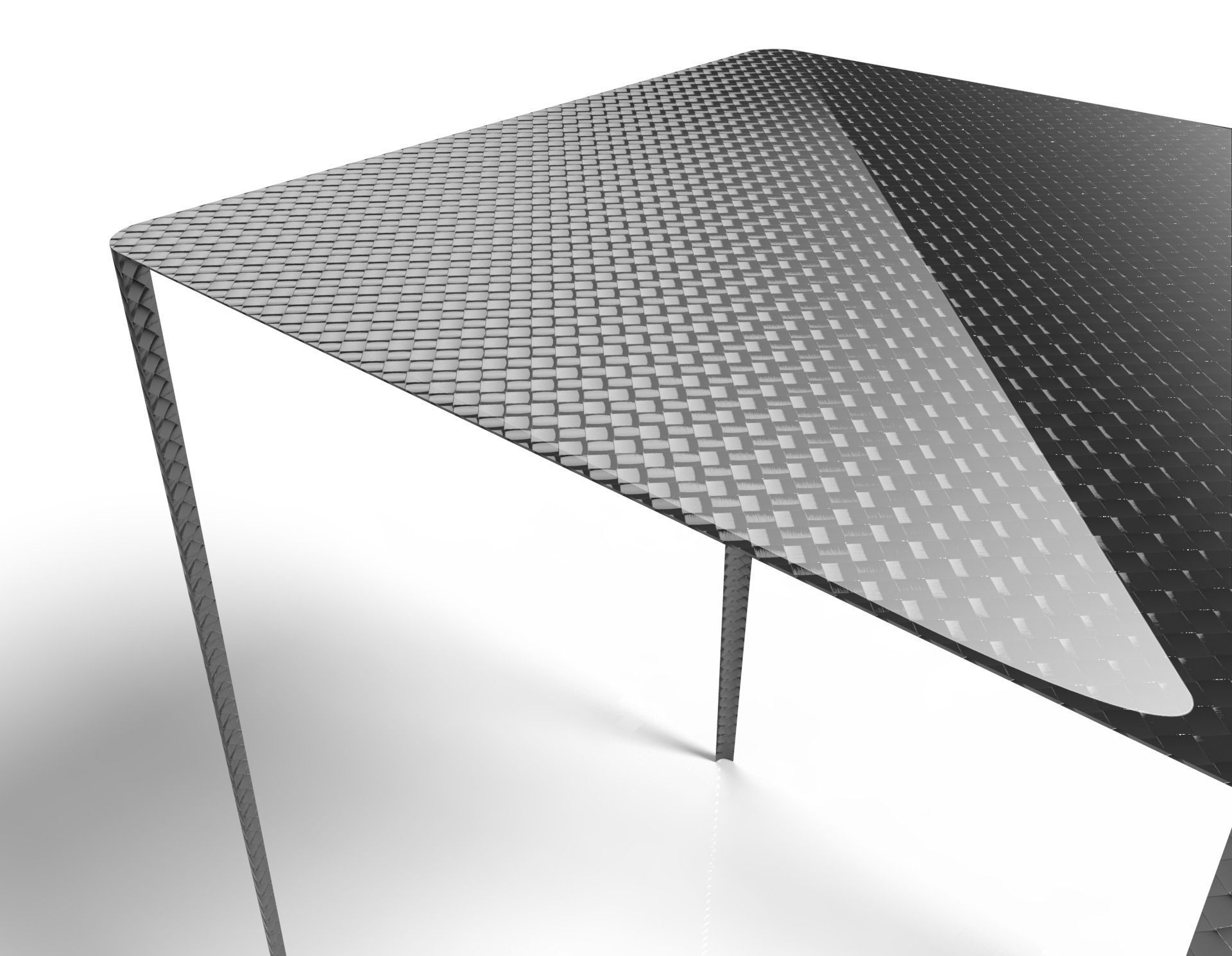 Super- light carbon side table 3D model_4