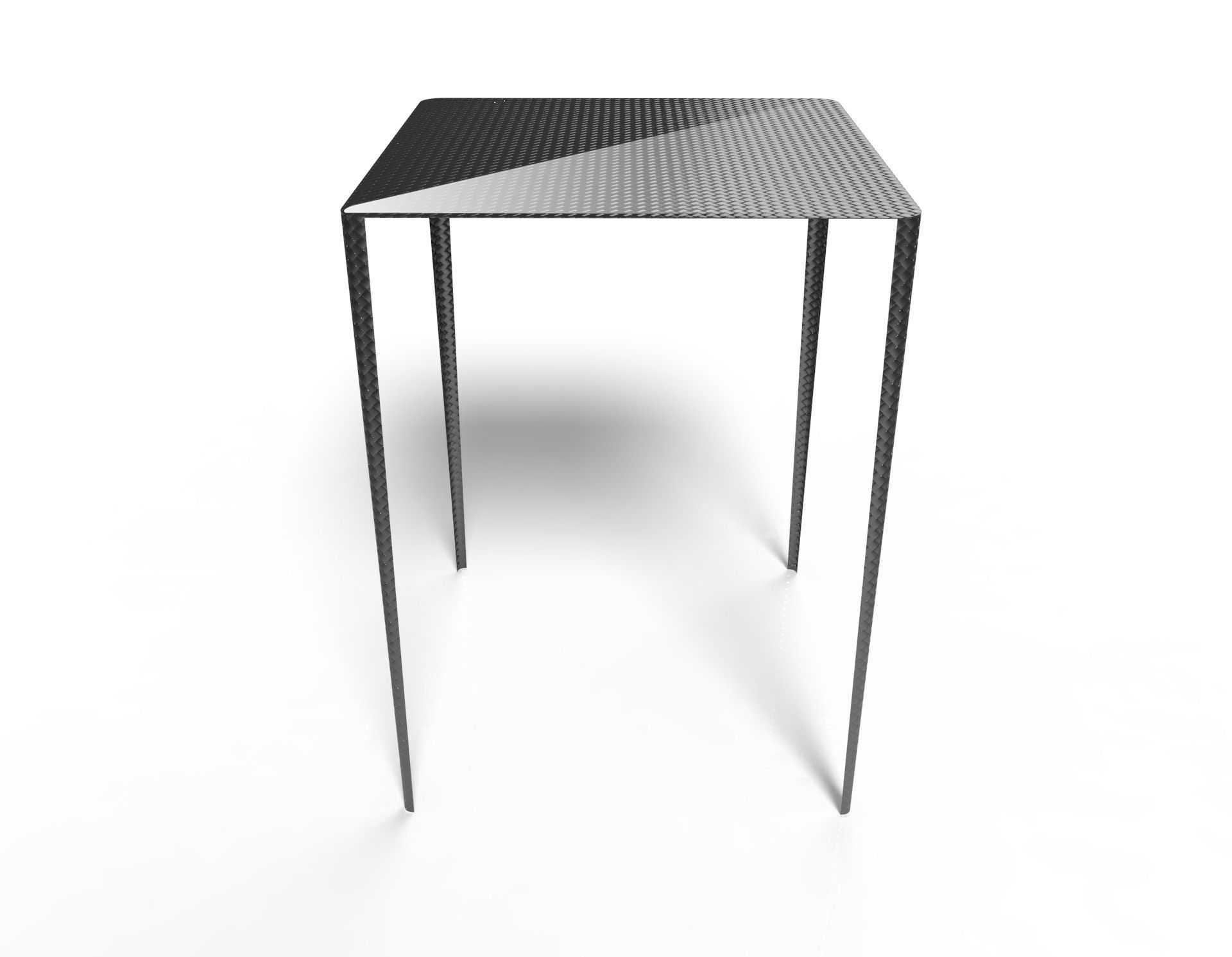Super- light carbon side table 3D model_3