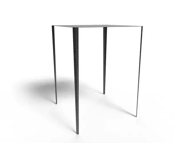 Super- light carbon side table 3D model
