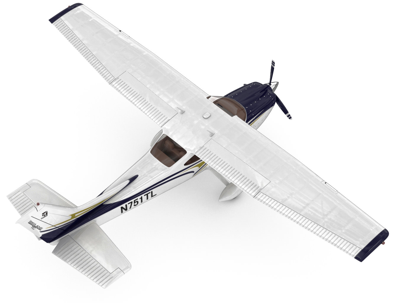 Cessna 182 Skylane 3D model_4