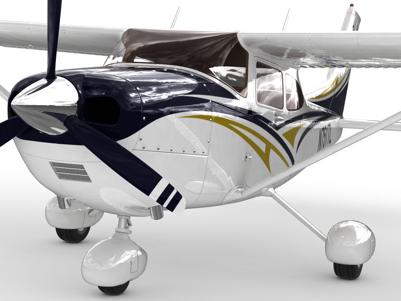 Cessna 182 Skylane 3D model_1