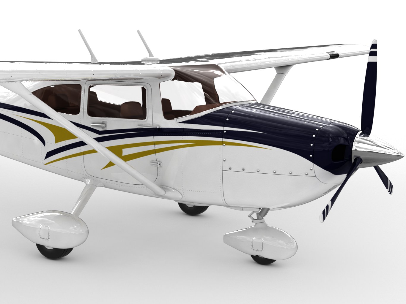 Cessna 182 Skylane 3D model_2