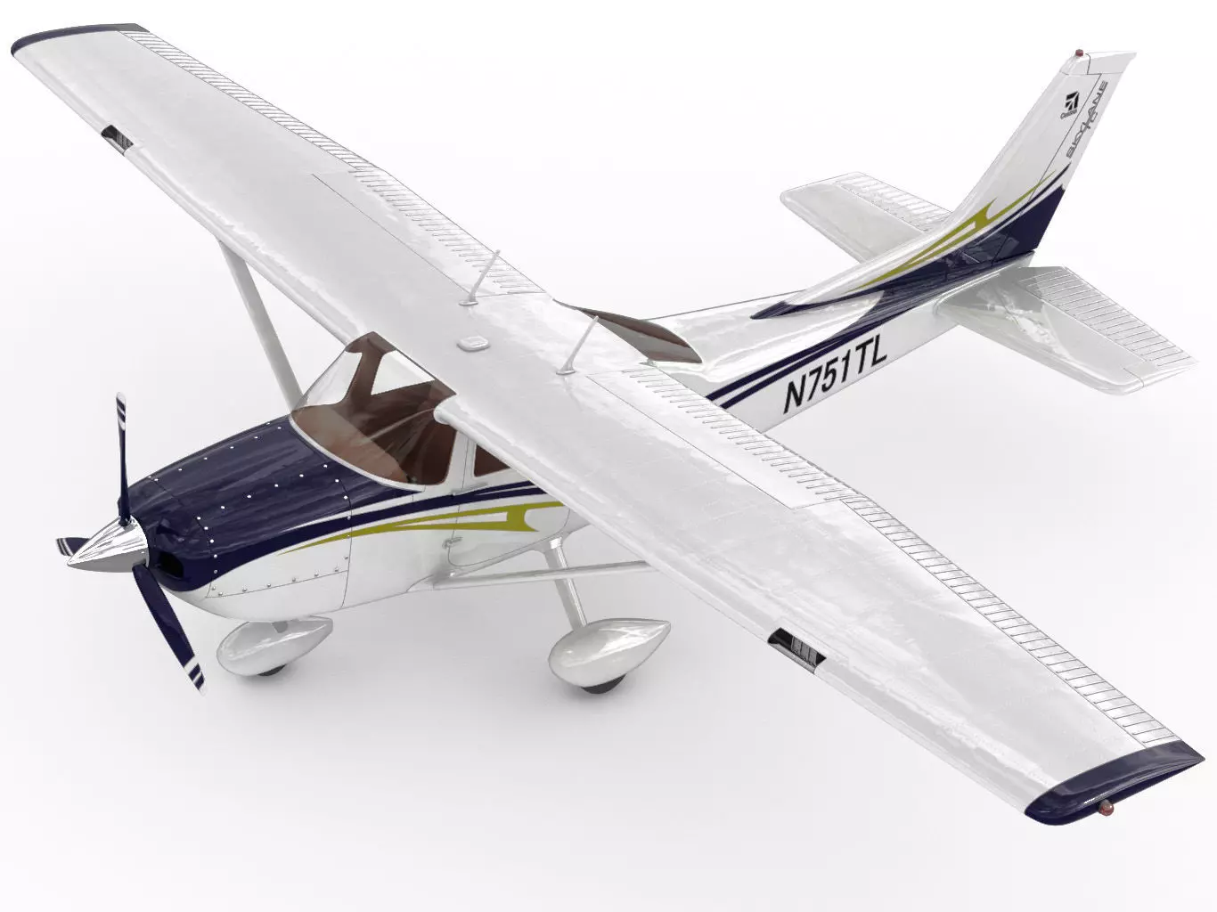 Cessna 182 Skylane 3D model_0