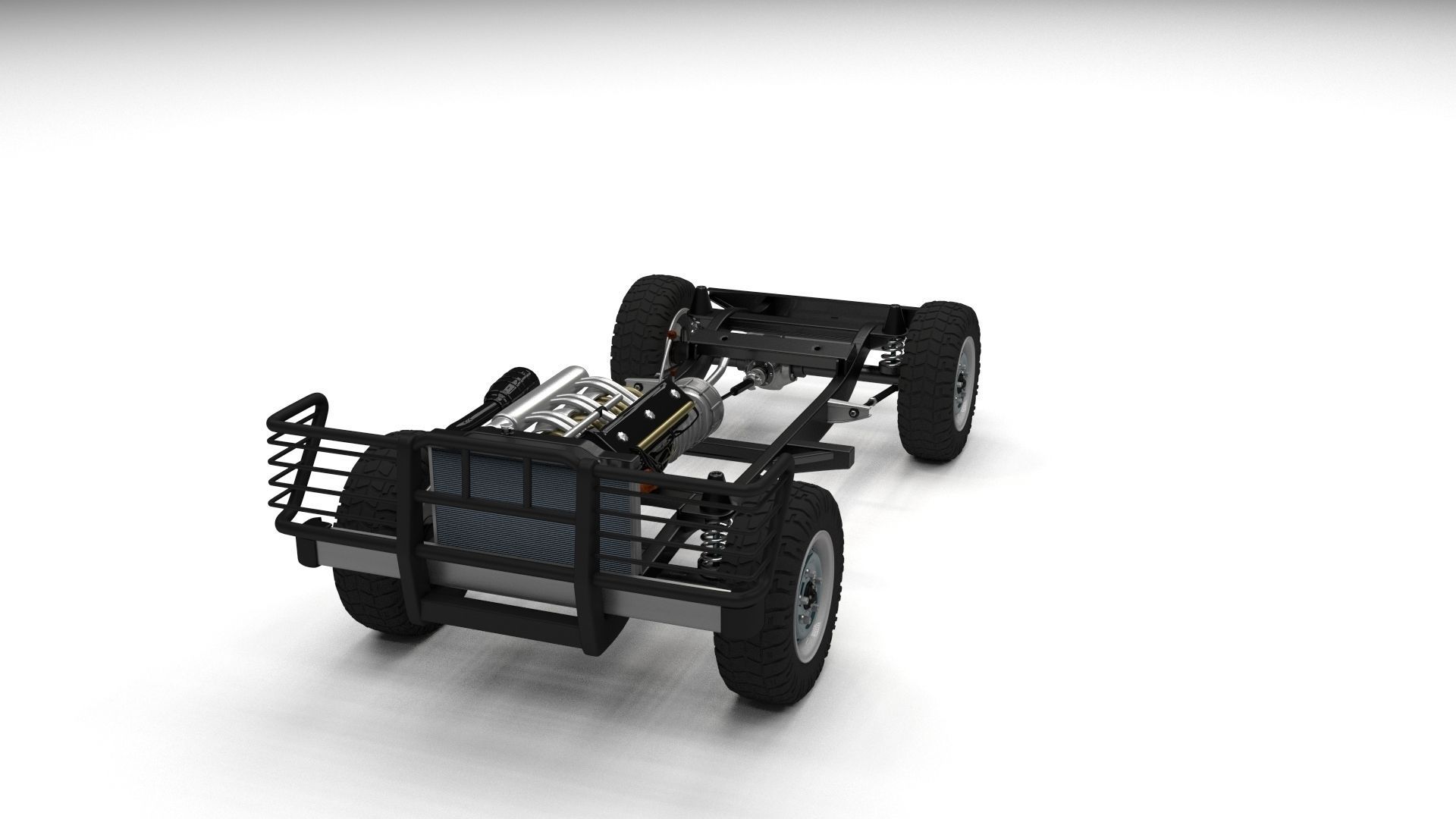 Full SUV Chassis 3D model_1