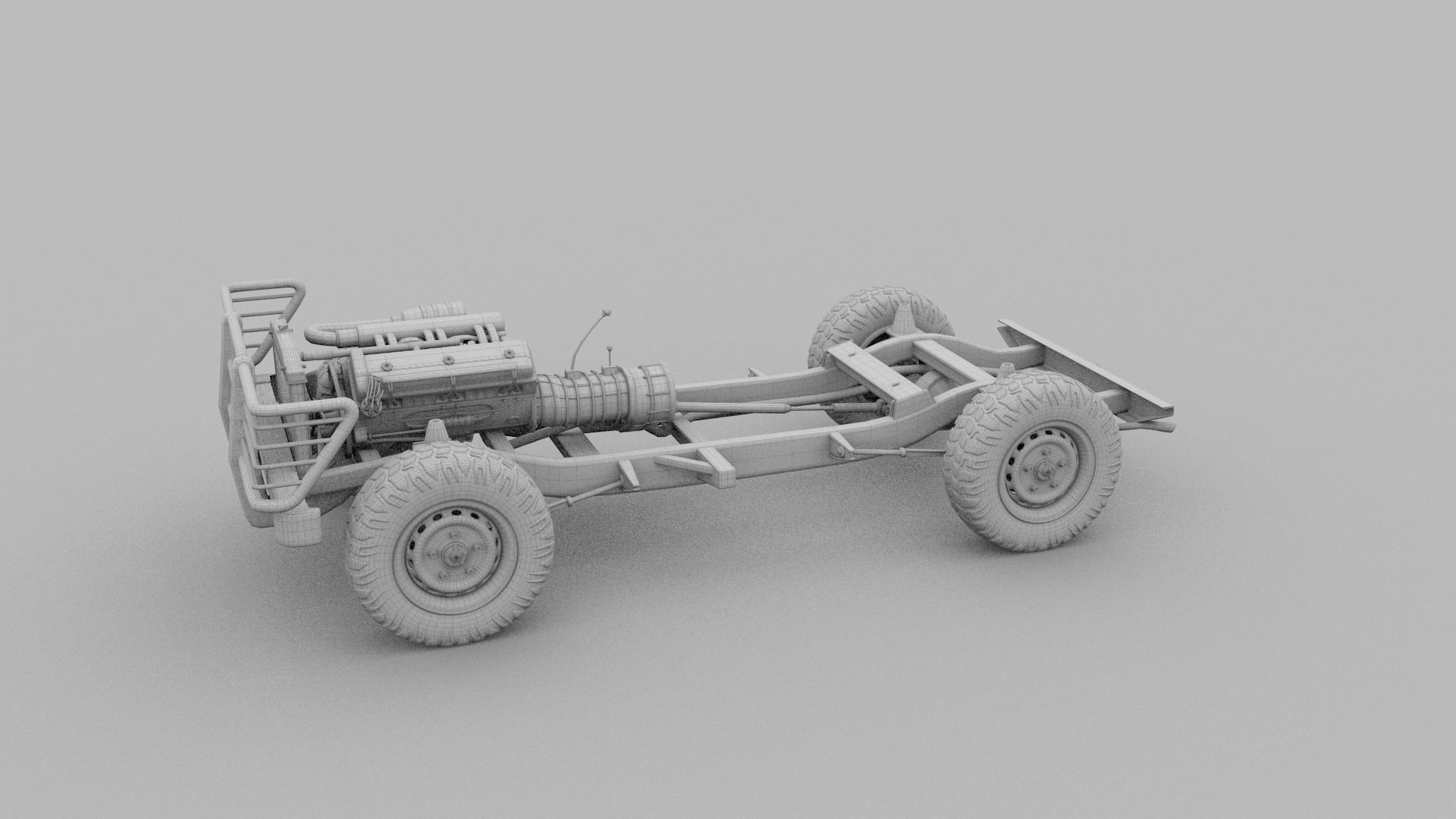 Full SUV Chassis 3D model_26