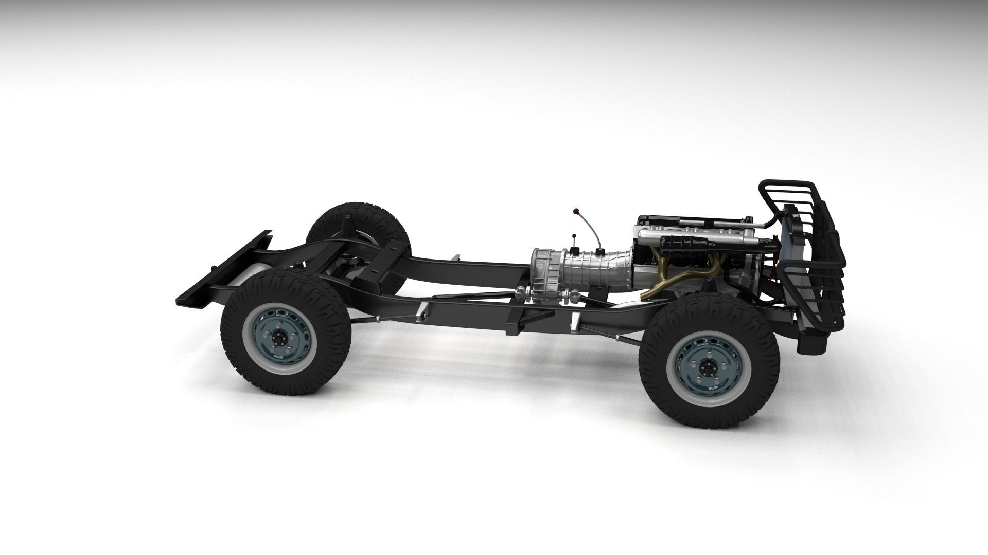 Full SUV Chassis 3D model_5