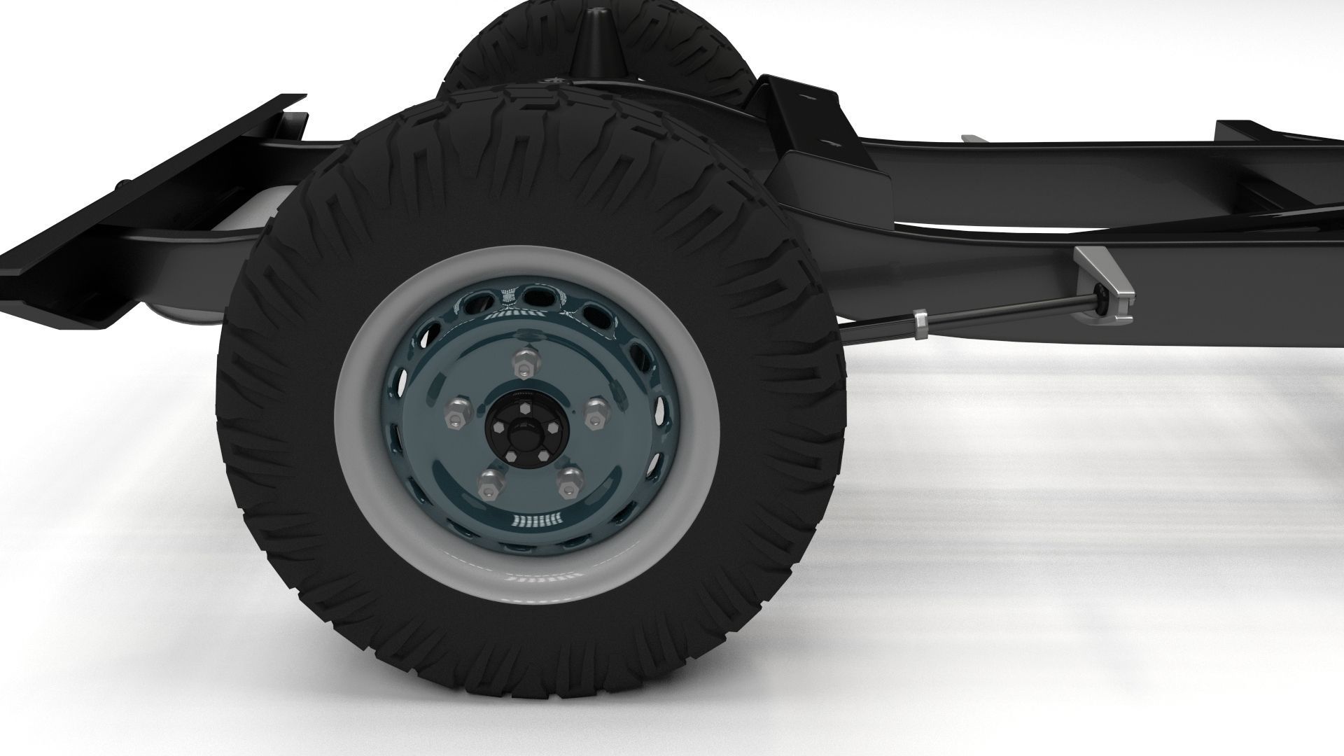 Full SUV Chassis 3D model_8