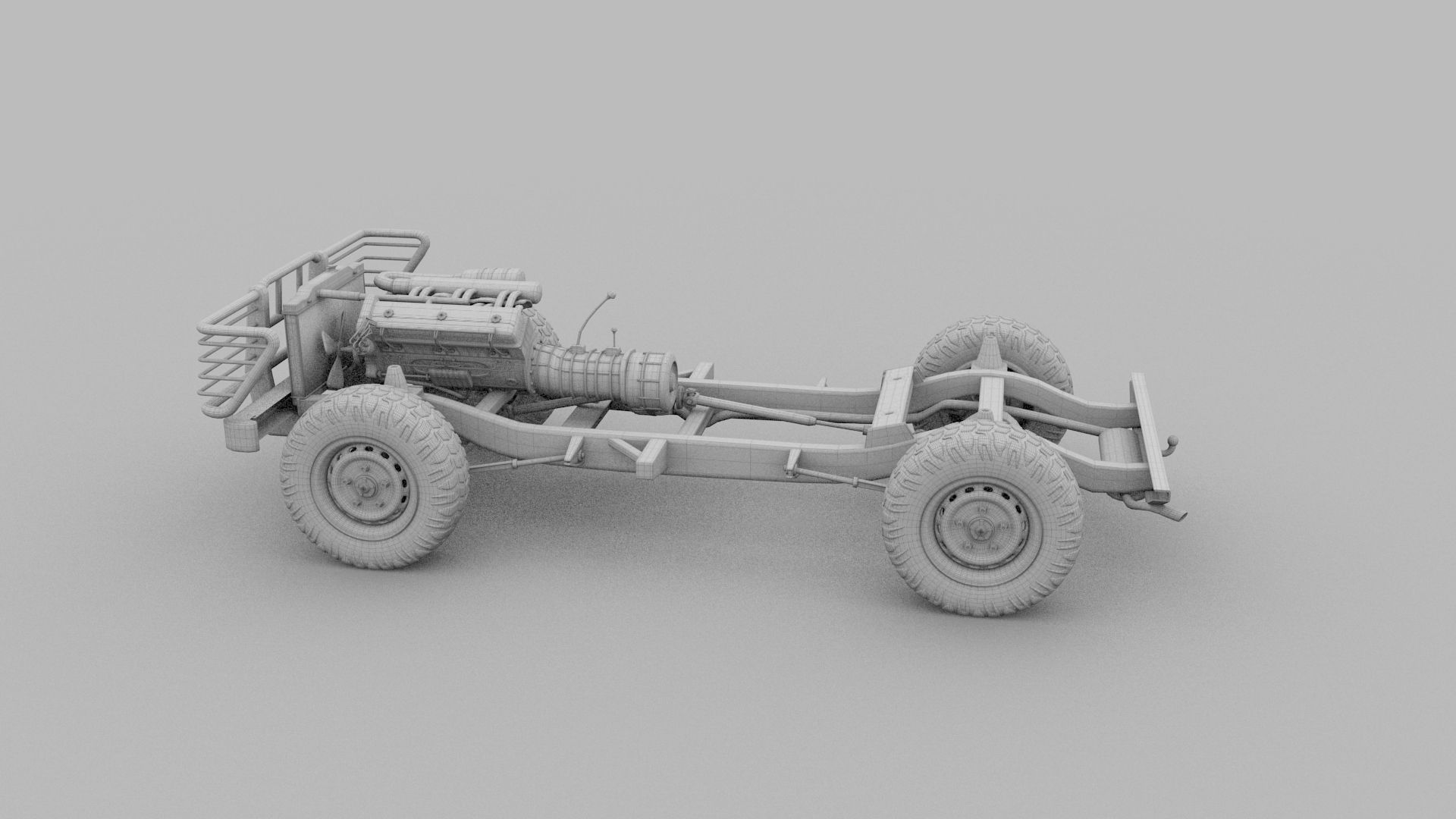 Full SUV Chassis 3D model_41