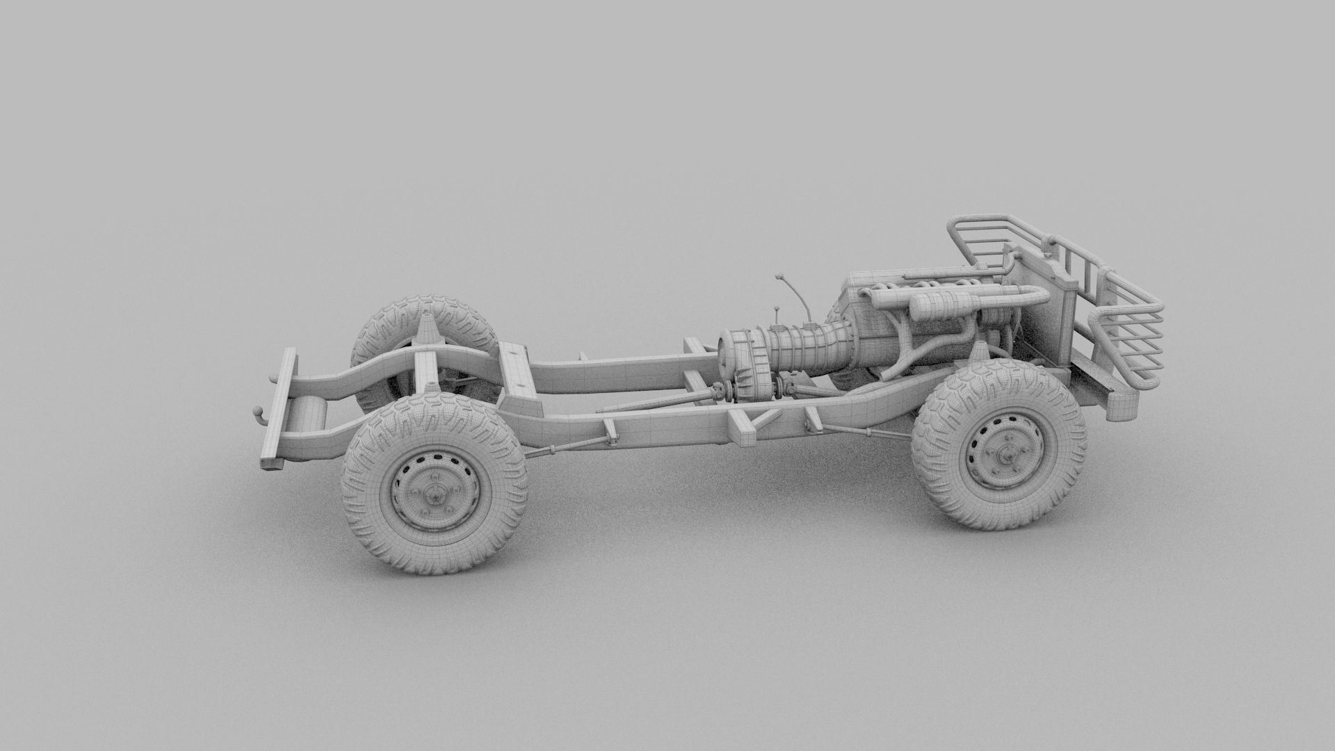 Full SUV Chassis 3D model_36