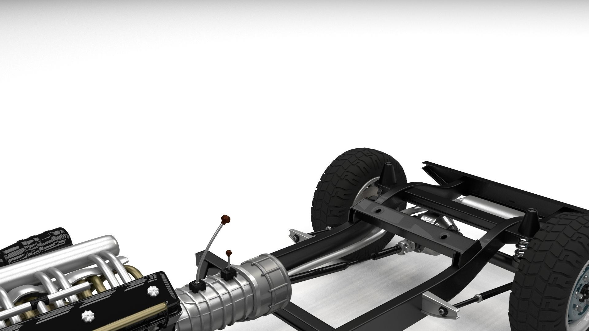 Full SUV Chassis 3D model_2