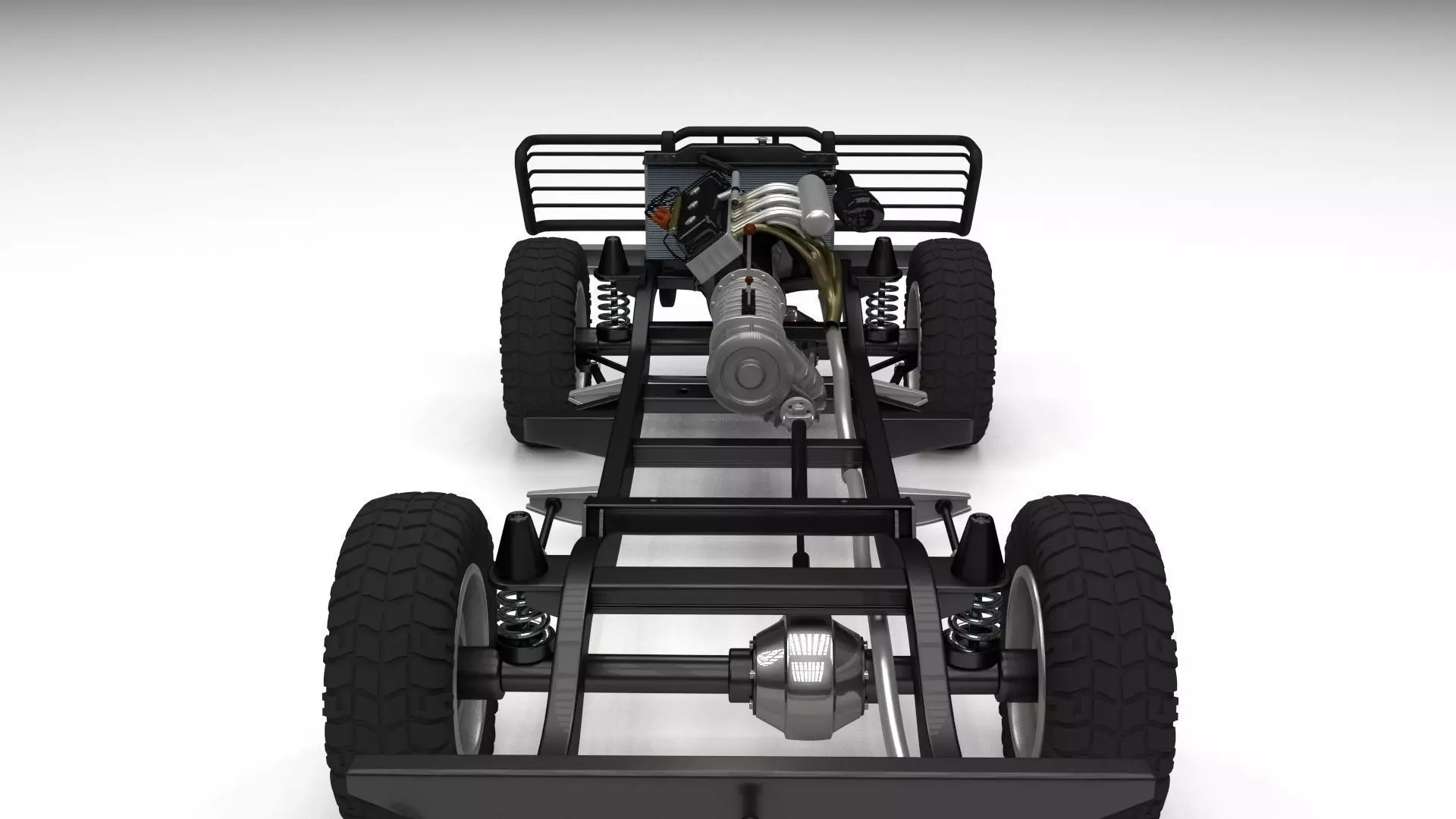 Full SUV Chassis 3D model_0