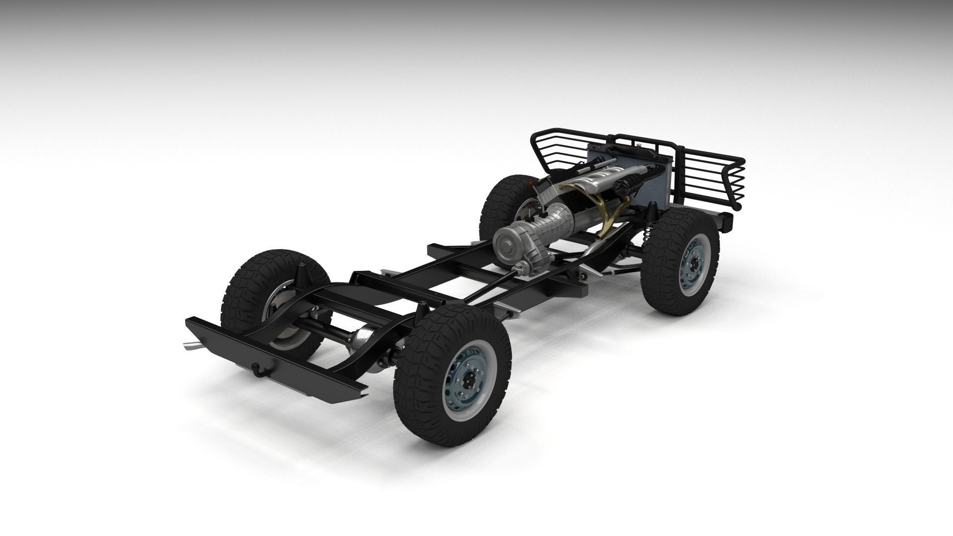 Full SUV Chassis 3D model_35