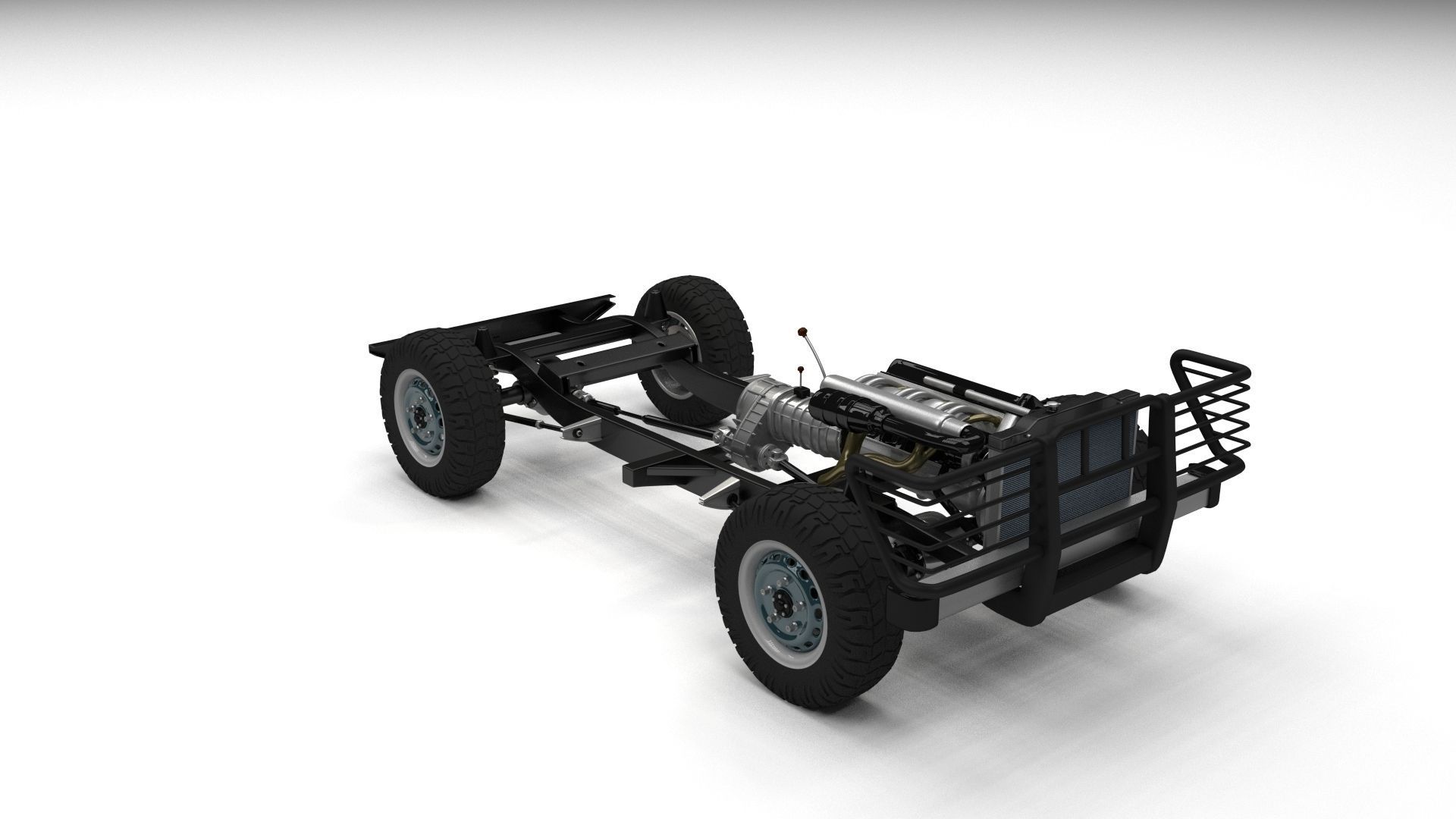 Full SUV Chassis 3D model_33