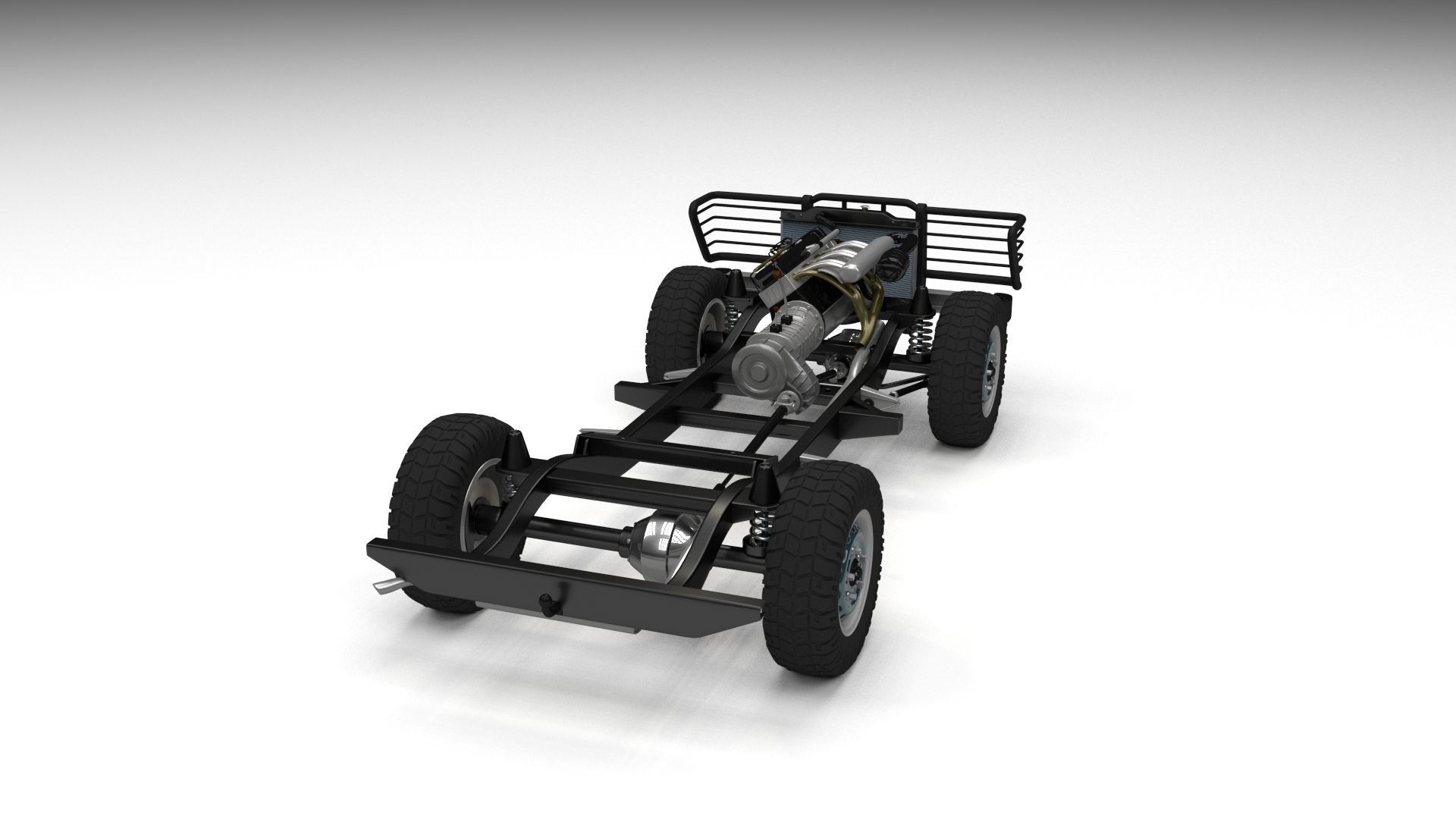 Full SUV Chassis 3D model_11