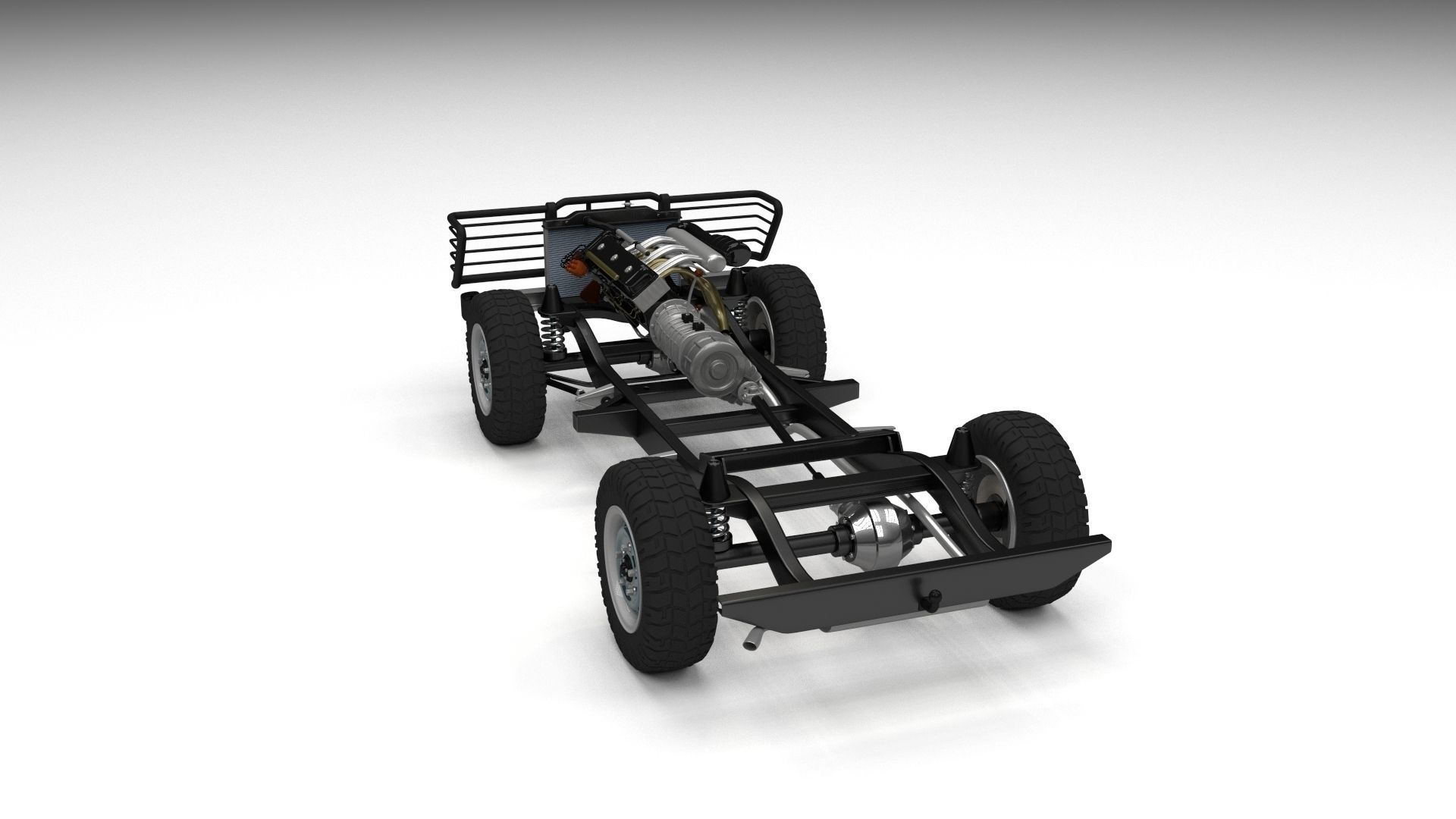 Full SUV Chassis 3D model_16