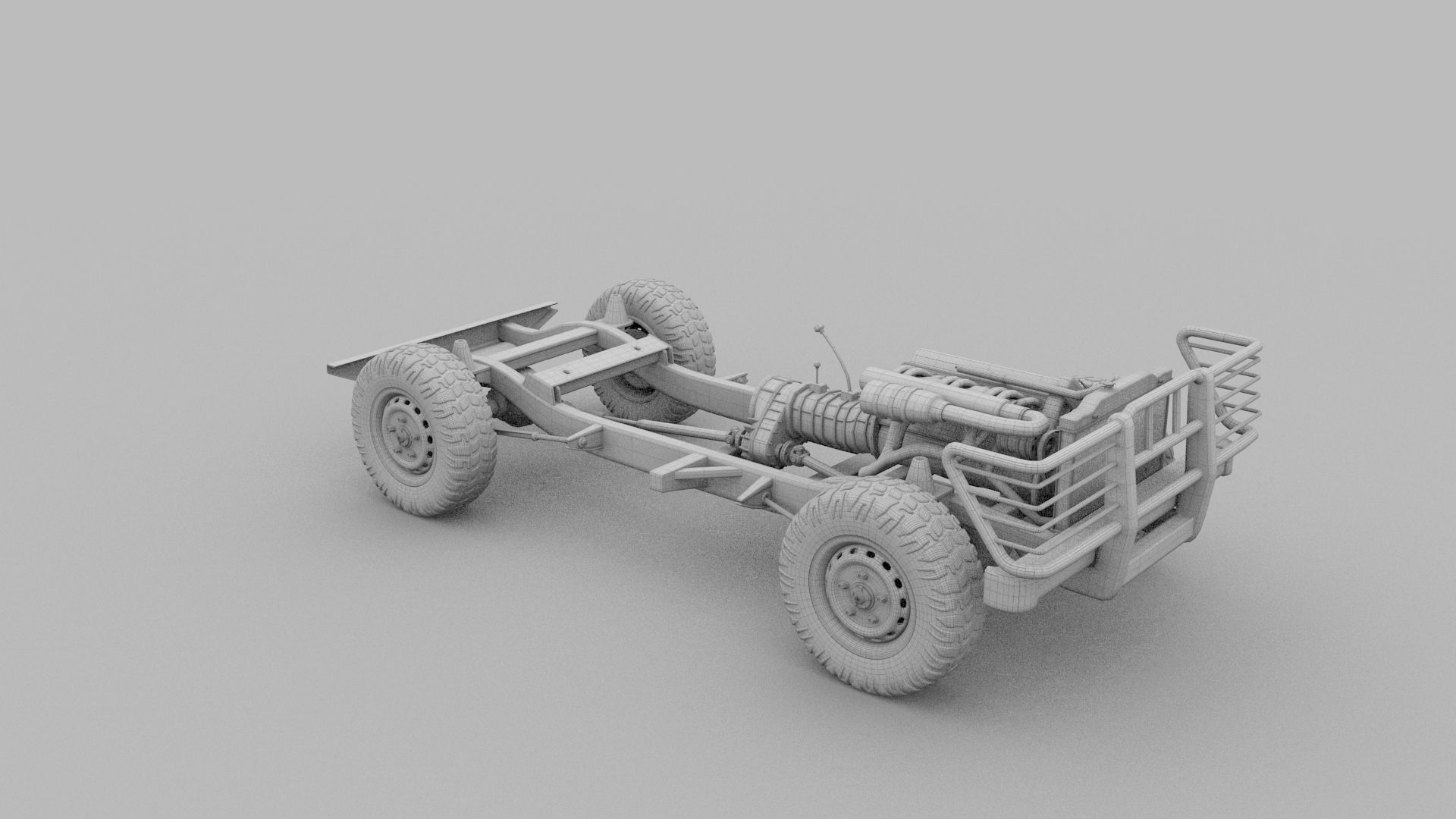 Full SUV Chassis 3D model_34
