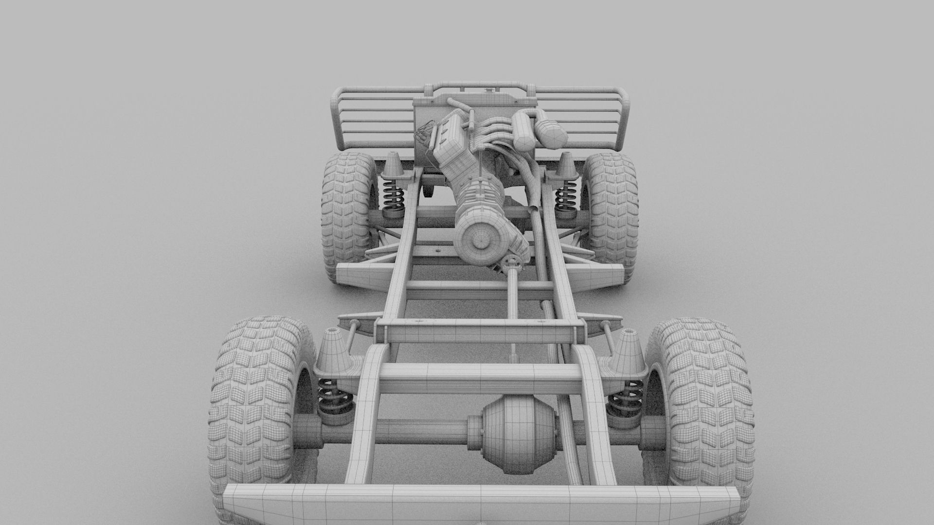 Full SUV Chassis 3D model_30