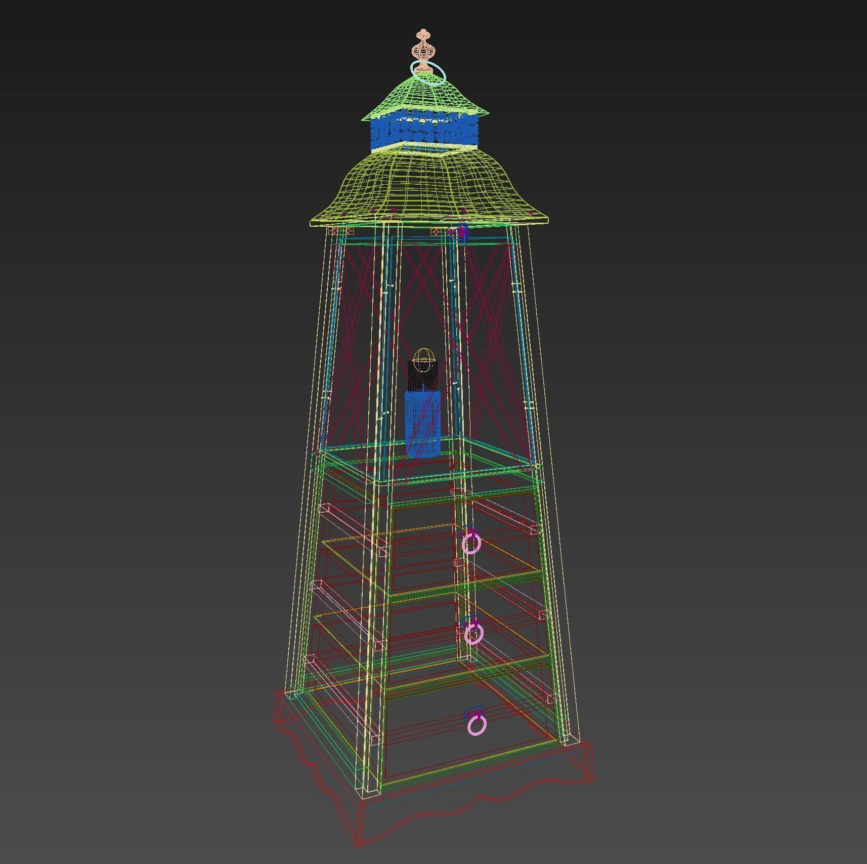 Kufer Decorative Candle Holder 3D model_1