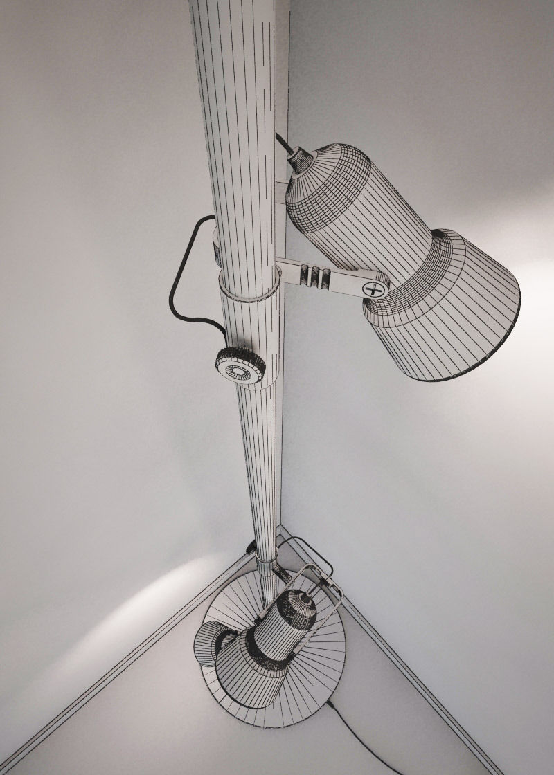 Interior Floor lamp 3D model_4