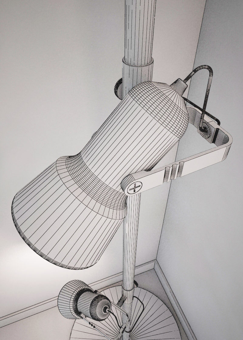 Interior Floor lamp 3D model_3