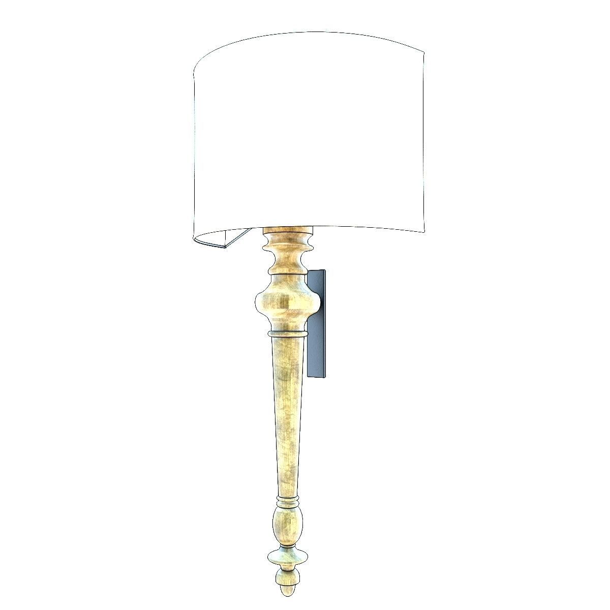 Currey and Company 5091 Jargon ADA Wall Sconce 3D model_4