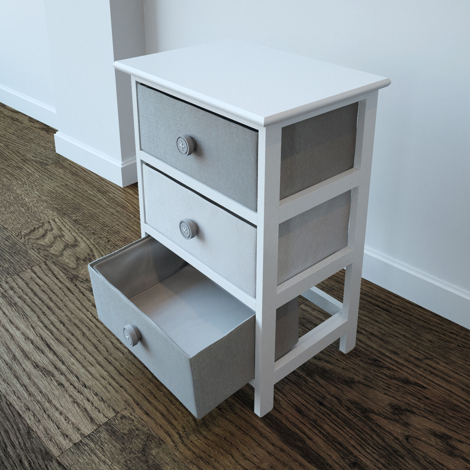 Kufer bedroom nightstand 3D model_1