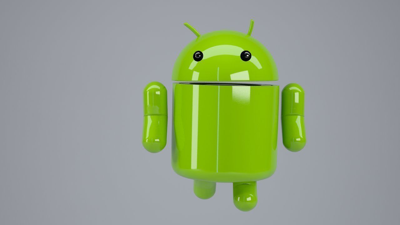Android logo rigged 3D model_1