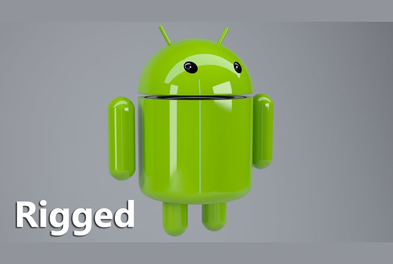Android logo rigged 3D model_3