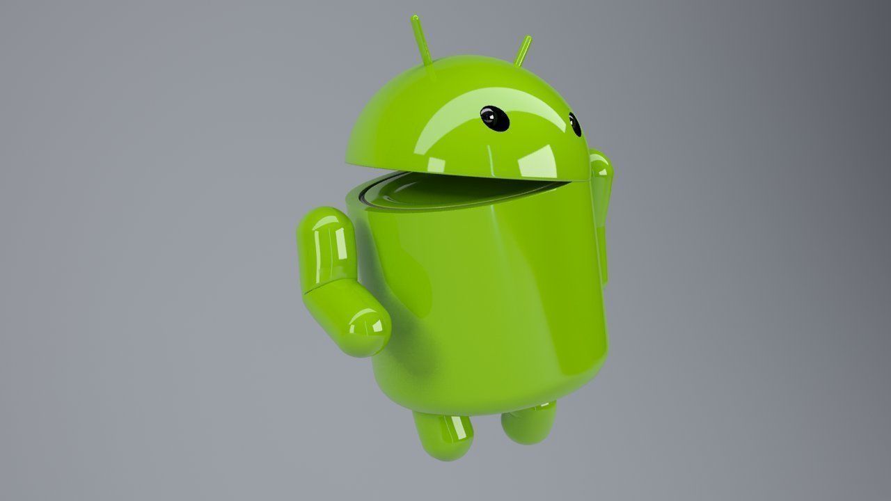 Android logo rigged 3D model_4