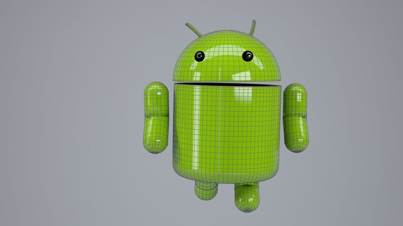 Android logo rigged 3D model_5
